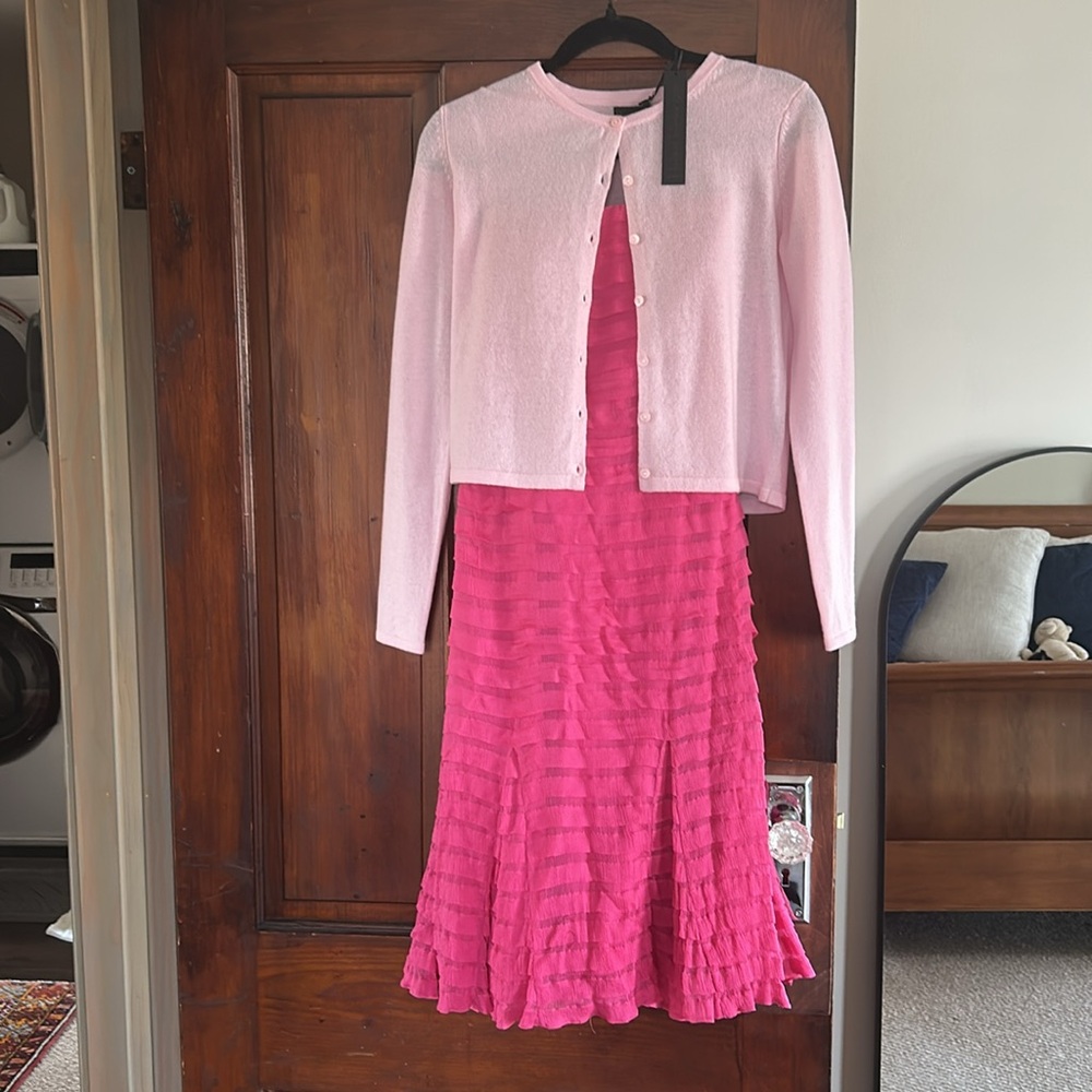 House of Harlow NWOT Pink Button-Up Cardigan